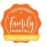 Main Line Parent 2026 Family Favorite — Optometrist seal awarded to Ardmore Eye & Optical